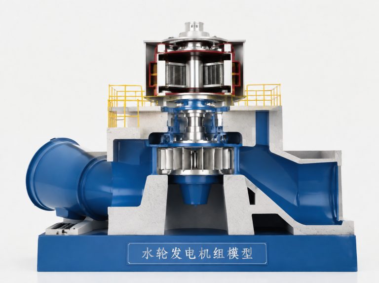 邵阳水轮发电机组剖视模型